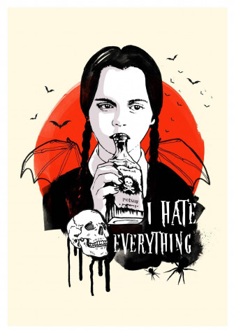 The Addams Family Wednesday Art Wallpaper