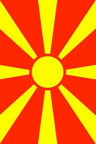 Macedonia Flag iPhone Wallpaper HD