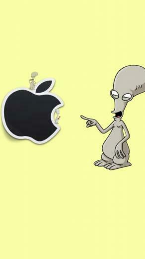 Wallpaper Roger American Dad Apple Art Sony