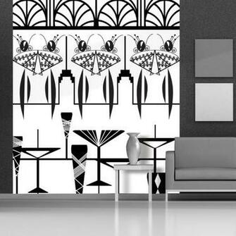 Mural High Society Art Deco Le Chic Manhattan Bar