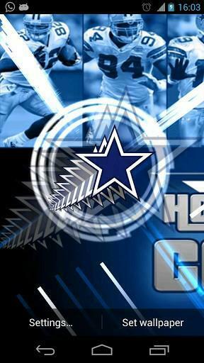 Bigger Dallas Cowboys Live Wallpaper For Android Screenshot