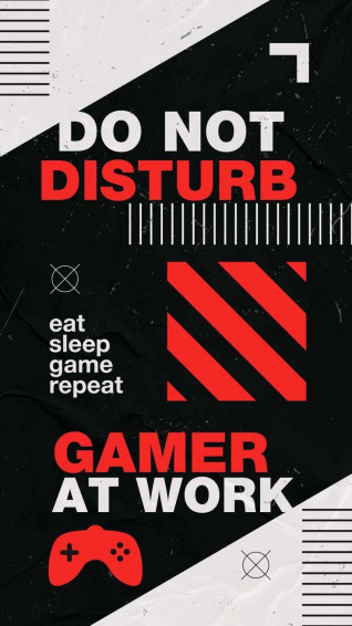 Do Not Disturb Gamer At Work Wallpaper Mobcup