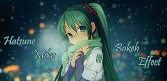 Live Wallpaper Vocaloid Miku Bokeh Light