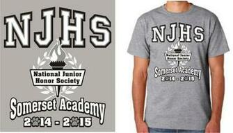 Njhs T Shirt For Somerset Academy Clothing Logo Mens Tops Shirts