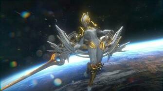 Warframe Warrior Shooter Sci Fi Robot Wallpaper Background