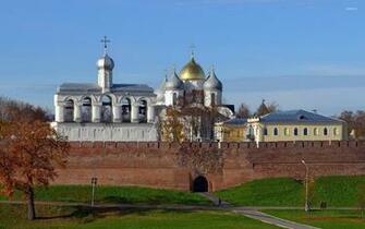 Orthodox Church Surrounded By An Old Brick Wall Wallpaper World