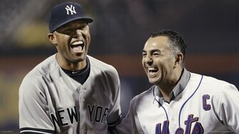 Mariano Rivera With Former Mets Closer John Franco Wallpaper For Nokia