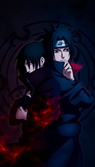 Itachi Sasuke Phone Wallpaper