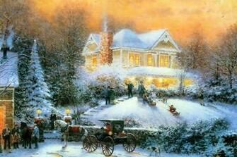 Wallpaper Thomas Kinkade Christmas Desktop