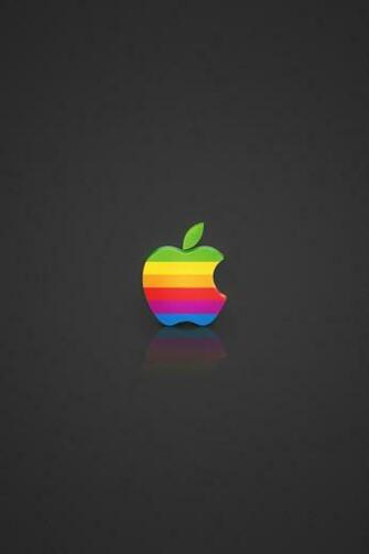 Coloured Apple Logo iPhone Wallpaper