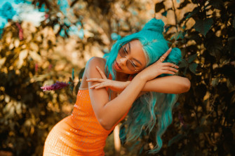 Orange And Teal Wallpaper
