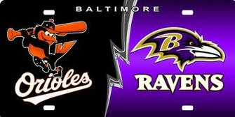 Orioles And Ravens License Plate