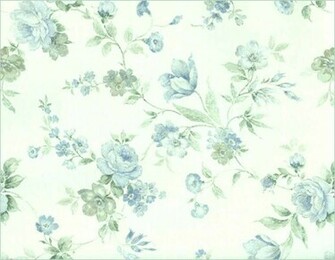 Blue And White Floral By Beinspyred