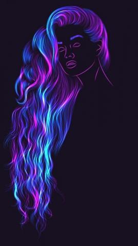 Nancy Romand On P R Neon Wallpaper Girl