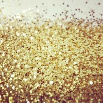 Gold Glitter White Wow