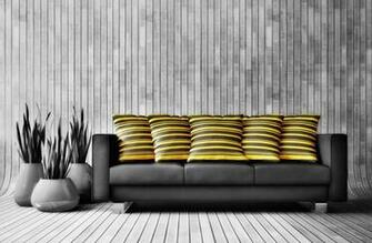 HD Sofa Wallpaper Dining Room 3d Floor