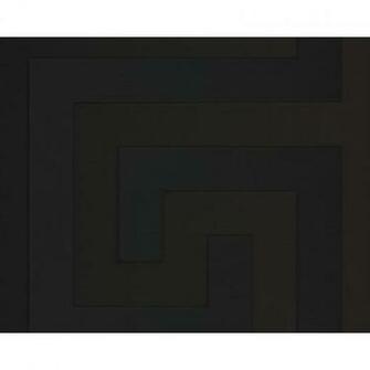 Versace Home Greek Key Black Luxury 70cm Wallpaper By As Creation