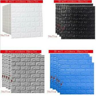 Hot Sale Pe Foam 3d Wallpaper Diy Wall Stickers Decor
