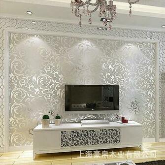 Embossing Non Woven Fabrics Wall Paper Bed Wallpaper Bamboo