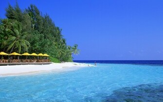 Blue Water Beach Wallpaper HD