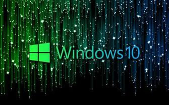 Windows Text Logo On Meteor Shower Wallpaper Computer