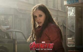 Elizabeth Olsen Avengers Age Of Ultron Poster Scarlet Witch Costume