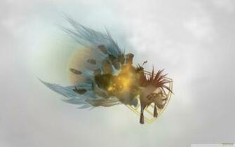 Final Fantasy Abstract Nanaki UltraHD Wallpaper