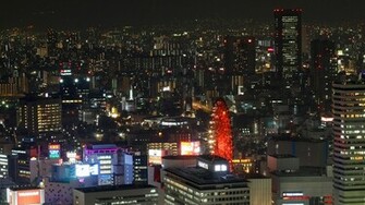Osaka Nacht Wallpaper
