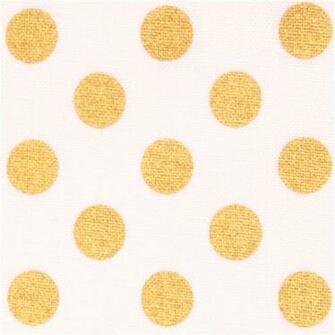 Gold And White Polka Dots Robert Kaufman Dot