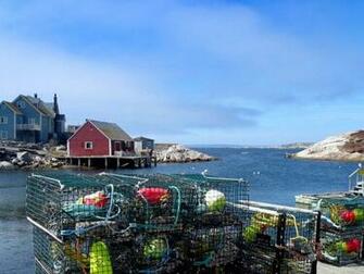 Houses And Rocks Wallpaper Nova Scotia Pictures