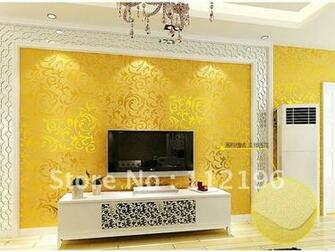 Design Wallpaper Wall Stickers Flocking Sticker Paster