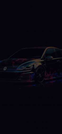 Colorful Volkswagen Golf Gti Wallpaper