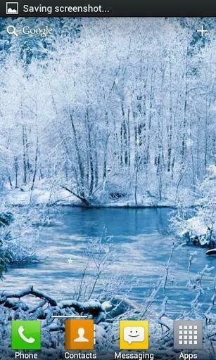 Bigger Falling Snow Live Wallpaper For Android Screenshot
