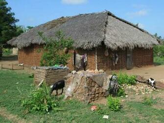 This Thatched Village House On Kilwa Kisiwani Island Is Typical Of