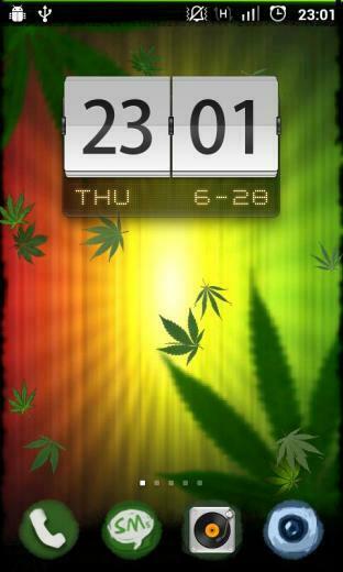Falling Weed Live Wallpaper Screenshot