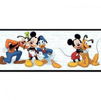 Wallpaper Border Kids Mickey Friends Mouse