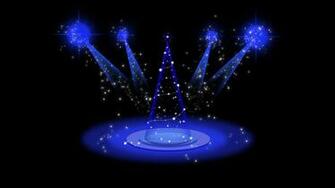 Sparkling Blue Christmas Tree Wallpaper