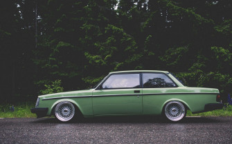 Wallpaper Volvo Green Side