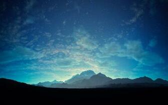 Starry Stars Abstract HD Wallpaper Mountain Landscape Nature