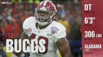 Nfl Draft Highlights Dt Isaiah Buggs Alabama Nbc Sports