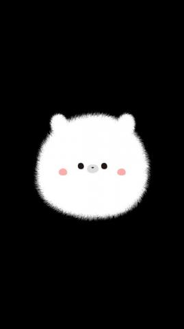 Poofy Bear Cute Illustration Art