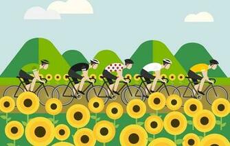 Wallpaper The Peloton Figure Cyclists Tour De