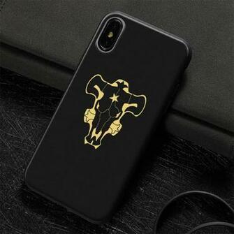 Black Bull Logo Clover Anime Tpu Soft Silicone Phone Case