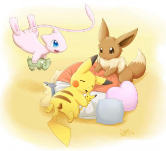 Cute Pikachu And Eevee Wallpaper