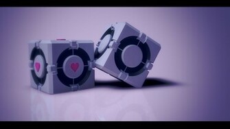 Companion Cube Portal Wallpaper