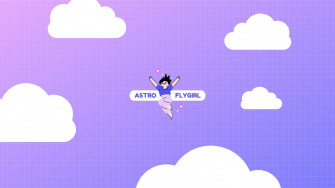 Purple Gradient Gamer Girl Banner Templates By