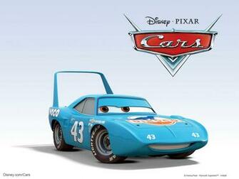 King The Race Car From Disney Pixar Movie Cars Wallpaper Click