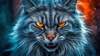 Angry Cat 4k Wallpaper iPhone HD Phone 6881k
