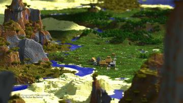 Minecraft Plains Village UHD Wallpaper By