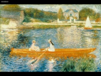 Drawing Painting The Seine At Asnieres Renoir Picture Nr